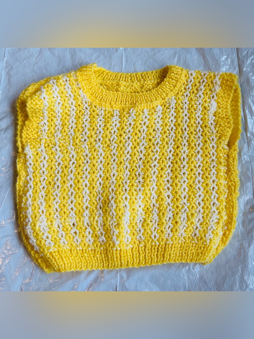 Cute handmade sleeveless pullover for kids